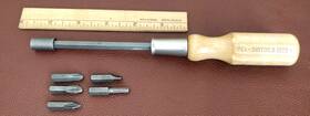 1500-w Apex Vintage Rare No. Screwdriver With Wood Handle No Bits