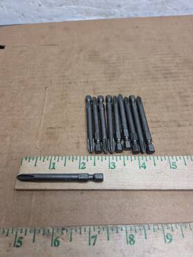 Apex 492-a 10 Pack #2 Phillips Power Driver Bits 2-3/4 Inch Oal 1/4 Hex