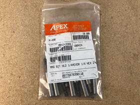 M-490-2 Apex 10pk 2 Inch Magnetic 1/4 Hex Power Drive Bit Holder For