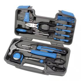 Apollo 705353873041 Home Tool Set 39 Piece Household Repair Kit Hammer Screwdrivers Pliers Case Blue