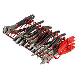 62003 Ares 818765020689 - Red 16-slot Plier Rack Keep Pliers Organized In Tool Drawer 3/4-i