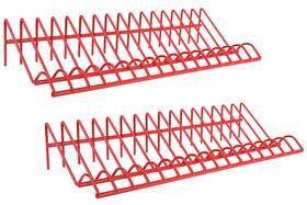 Ares 818765020702 62005-2-piece Red 16 Slot Plier Rack Set - Keep Pliers Organized In Tool Draw