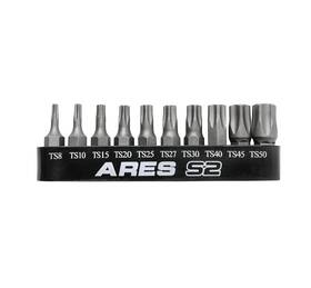 Ares 840129900030 31004-10-piece 5-point Torx Plus Tamper Proof Bit Set - 25mm Length S2 Steel