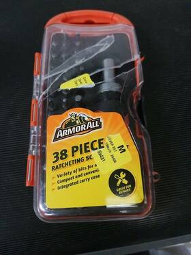 Armor All 812350102118 Armorall 38 Piece Ratcheting Stubby Screwdriver Set With Case 2020