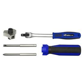 9506 Astro Pneumatic Tool 5-piece Multi Material Handle Finger Ratcheting Multi-bit Screwdriver Kit