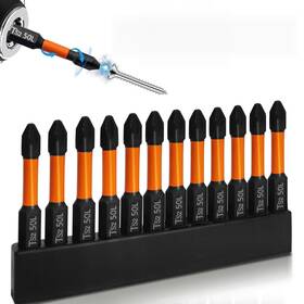 Gt-442-0317 Asunkyt Magnetic Drill Bits 12 Pack Non Slip Screwdriver Bit Set With S2 2 Inches
