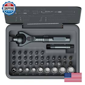 B0f5h5z9ss Atuman 40 In 1 Magnetic Ratchet Screwdriver Set With Detachable Handle 180 Rat