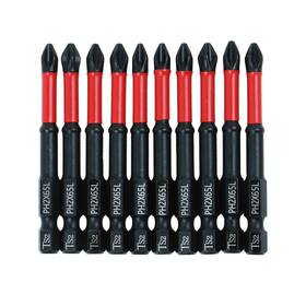 02526 Autotoolhome 10 Pack Phillips Ph2 Magnetic Anti Slip Screwdriver Bit Set 2.5 Inch