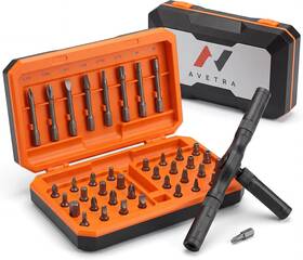 Avetra 313044992997 42-in-1 Magnetic Ratchet Screwdriver Set S2 Steel Precision Multi-bit Tool Kit W