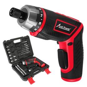 Aub0928q21rc Avid Power Electric Screwdriver Set Rechargeable 4v Cordless Kit With 44pcs