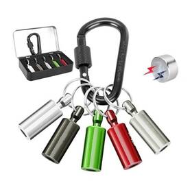 Azure-green 768469632513 Magenetic Suction 5pcs Strong Rare-earth Magentic Bit Holder Keychain For 1/4