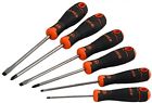 B219.006 Bahco Screwdriver Set Slotted Pozidriv Phillips Piece 7314150283293