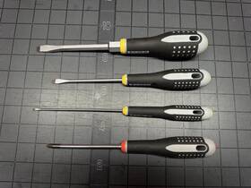 Be-8160 Bahco Ergo 4-piece Screwdriver Set - Made In Spain And Germany