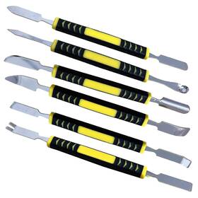 Baixiao-pn-bx-23018 Baixiao 6 Pieces Metal Spudger Set Dual Ends Opening Pry Tool Repair Tools Kit For La