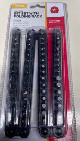 85403 Barnstar 60 Piece 1 Inch Screw Driving Bit Set With Folding Rack # 85403- 85403 Barnstar 60 Piece 1 Inch Screw Driving Bit Set With Folding Rack # 85403-