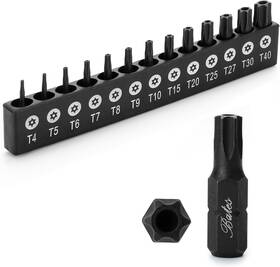 T4-t40 Bates Choice 810108760566 Bates- Tamper Proof Torx Bit Set 13 Pieces One Size
