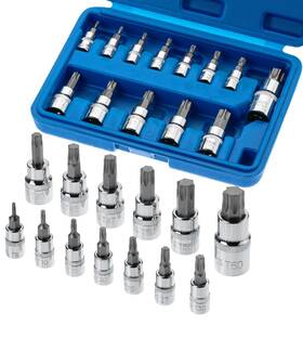 Ykdc001b402 Bates Choice Torx Bit Set - 13 Piece Socket T8-t60 Star And Pcs