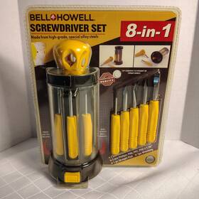 8938 Bell And Howell 8-in-1 Screwdriver Set Precision Pick Wrecking Tool High Grade Steel