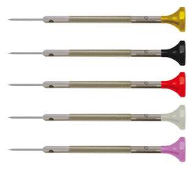 30081-p05 Bergeon 613318126237 Stainless Steel Assortment Of 5 Screwdrivers - Swiss Made