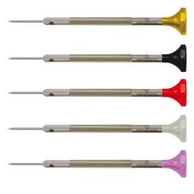 Bergeon B082yjsscc 30081-p05 Stainless Steel Assortment Of 5 Screwdrivers - Swiss Made