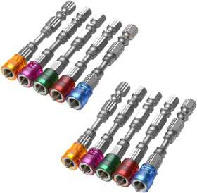 Bestgle 313090978990 10pcs Ph2 Magnetic Phillips Screwdriver Bit Set 1/4 Inch Hex Shank Cross