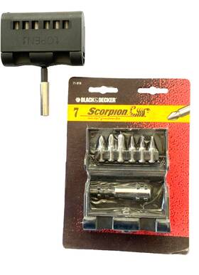 Black And Decker 028874718104 5 Sets 7 Pcs Screw Bits Usa Magnetic Holder 71 810 Scorpion