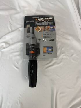 Sd2000 Black Decker 028876090741 New Black&decker 9074 Cordless Powerdriver Screwdriver And 5 Extra Bits