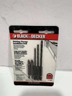 71-820 Black & Decker And Shelving Storage Installation Pack 71 805 5 Pieces
