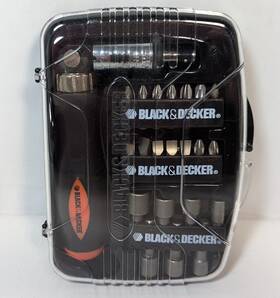 71-922 Black Decker And 22pc Ratcheting Screwdriver Set Slotted Pozidriv Nut