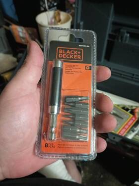8datorx-8m Black Decker 8 Piece Torx Bit / Security Set And