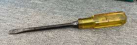 Uds106 Blue Point Tools Usa 10 Inch Long Slotted Screwdriver Yellow By Snap On
