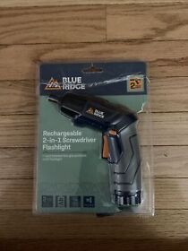Blue Ridge Rechargeable 2-in-1 Screwdriver Flashlight 2 Position Grip 4v