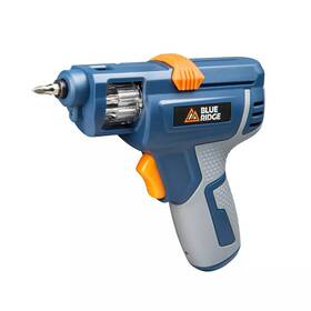 78262217 Blue Ridge Tools Rechargeable Screwdriver 4v Built-in Bit Storage Offset Head