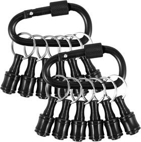 Bluecookie-us 313055073098 12pcs Portable Bit Holder Keychain 1/4in Hex Shank Screwdriver Clip For Imp
