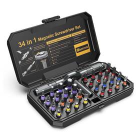 Ha151km Bomivoi 34 In 1 Magnetic Screwdriver Set Diy Ratchet Multi