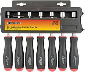 48496 Bondhus Hollow Shaft Nut Driver Set 7 Piece