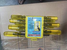 Bx13 Bondhus Ball End Hex Driver Set 8pc Yellow Handles Sae Plastic Steel