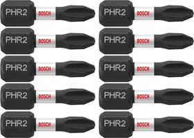 Itph2r1b Bosch 000346483086 10-pack 1 Inch Phillips #2r Impact Tough Multi