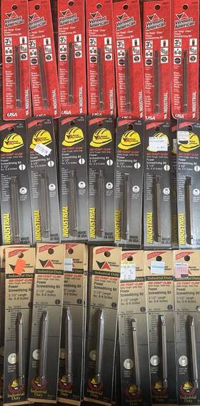 Sl8103502 Bosch Lot Of 5 Vermont American #6-8 Slotted 3-1/2 Inch Power Screwdriving Bit Usa