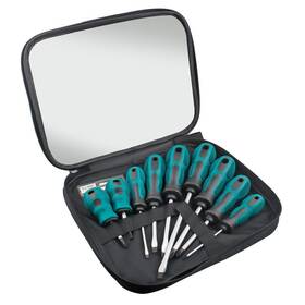 Bqkkwin 764690168944 9 Pcs Magnetic Screwdriver Set Professional Cushion Grip 5 Flat Head And 4 Ph
