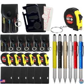 Dh24101401 Brand Dhylricher 24-piece Mini Tape Measure And Screwdriver Keychain Set Versatile Multitool Gift