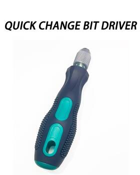 Branded 094759677705 1/4 Inch Bit Driver Handle Hex Quick Release 6.35mm Scr Branded 094759677705 1/4 Inch Bit Driver Handle Hex Quick Release 6.35mm Scr
