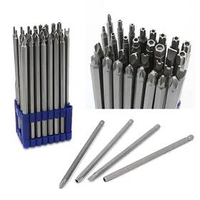 32351-xph Branded 6 Inch Extra Long Steel Torx Tamper Proof Multibit Screwdriver Security Bit Set