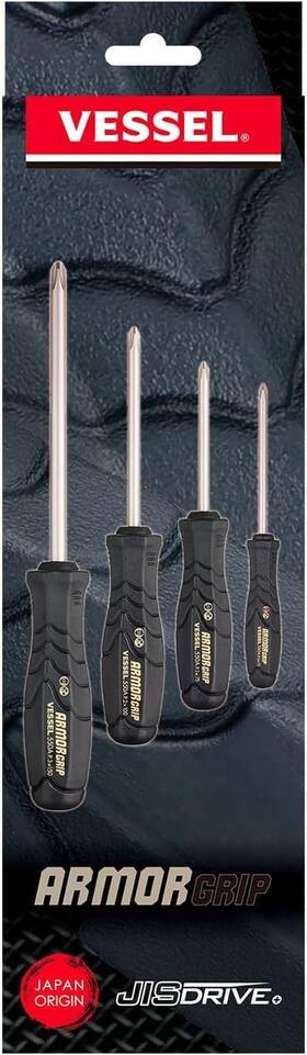 Branded 445002914925 Premium Jis 4 Screwdriver Set Japanese Industrial Standard Drivers Tools New
