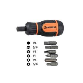 Cmbs61r Branded 6-in-1 Stubby Ratcheting Multi-bit Screwdriver Cmbs61r Branded 6-in-1 Stubby Ratcheting Multi-bit Screwdriver