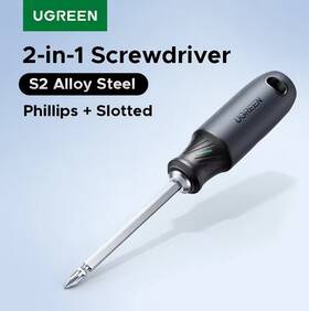Branded Ut106 Ugreen 2-in-1 Screwdriver Bit With Phillips Slotted 6mm S2 Alloy Steel Portable