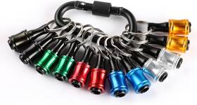 Is30878b-12-12-1425488345 Branded01 12pc Portable Bit Holder Key Chain 1/4 Inch Hex Shank Screwdriver Clip For