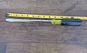 2343-8 Bridgeport Cushion Handle Screwdriver Inch Square Shank Flat Tip
