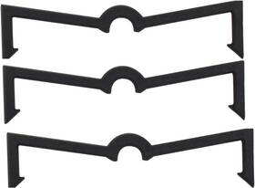 Bullbins 694026847277 100 Pc Pegboard Hooks Black Plastic Peg Locks Fits All Standard 1/4 Inch Pk