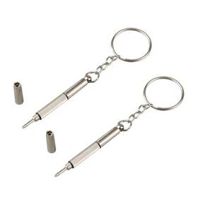 Buspoll 755318621873 Eyeglas Repair Screwdriver S2 Steel Multifunctional Keychain Tool